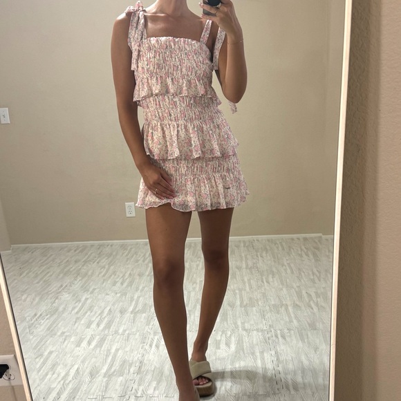 Tularosa Tiered Floral Mini Dress, size XS - Picture 5 of 12